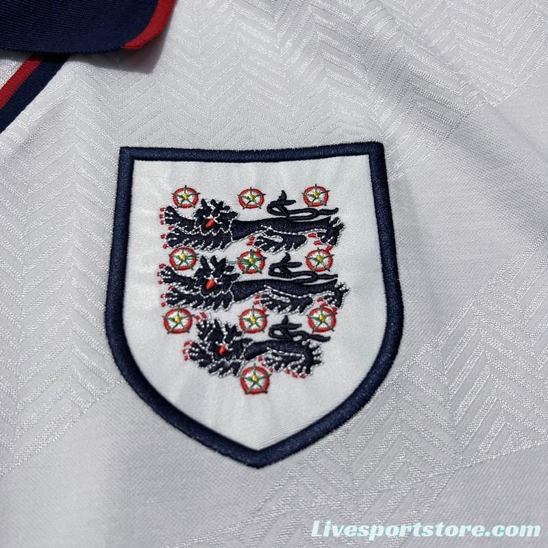 Retro 94/95 England At Home Soccer Jersey