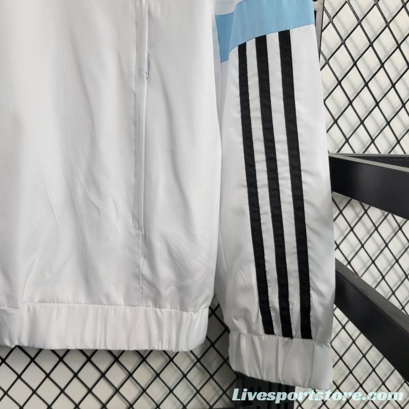 23-24 Juventus White Windbreaker