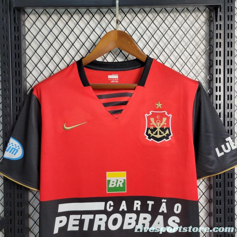 Retro 08-09 Flamengo Third Black Red Jersey