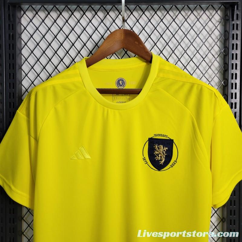 2023 Scotland 150th Yellow Goalkeeper Jersey