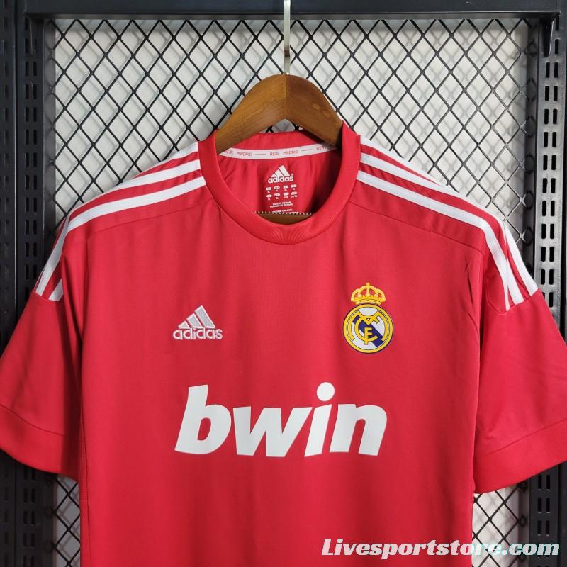 Retro11-12 Real Madrid Away Red Jersey