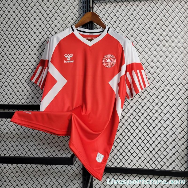 2023  Denmark Home Red Jersey