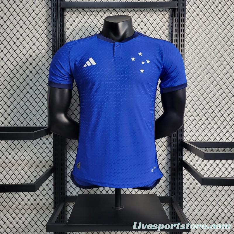 Player Version 23-24 Cruzeiro Home Soccer Jersey