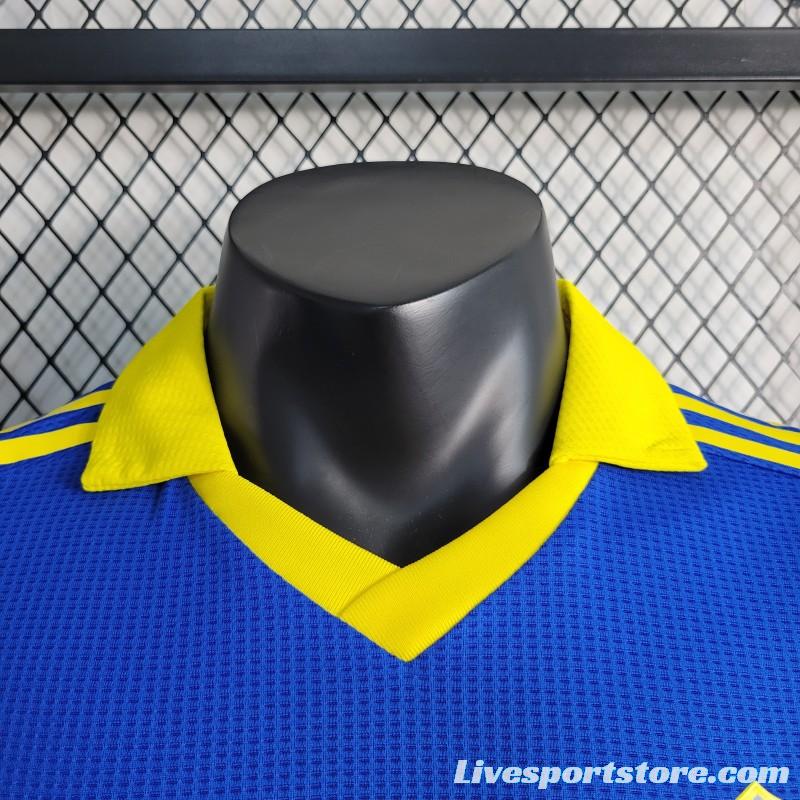 Player Version 23-24 Boca Juniors Home Soccer Jersey