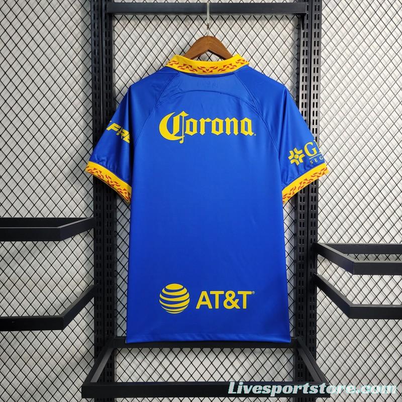 23-24 Club America Away Blue Soccer Jersey