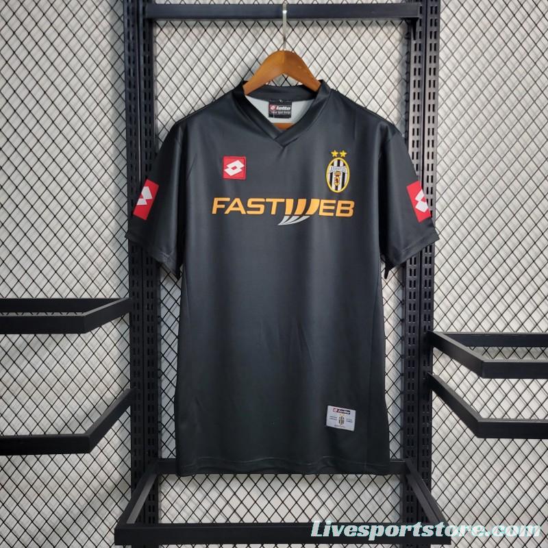 Retro 01-02 Juventus Away Black Soccer Jersey