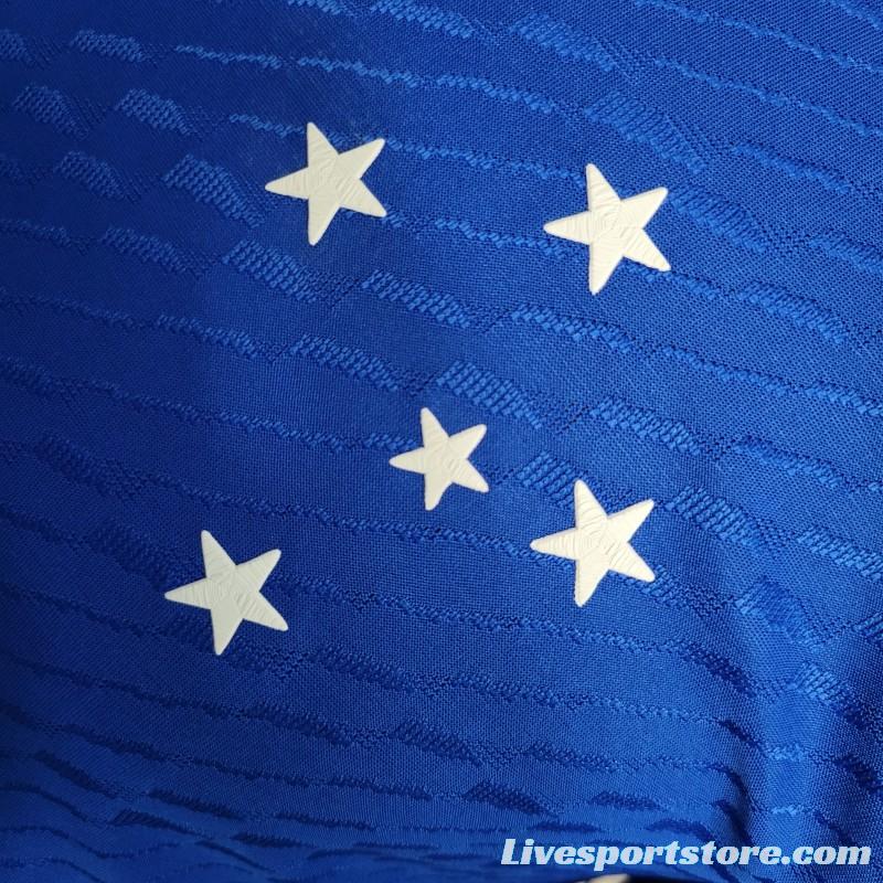 Player Version 23-24 Cruzeiro Home Soccer Jersey