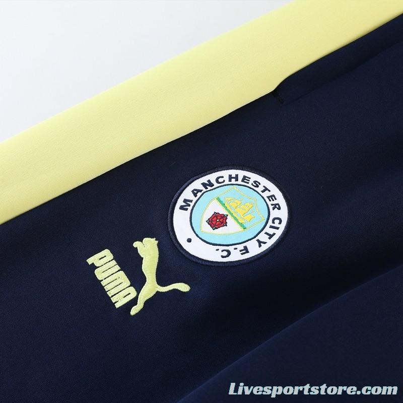 23/24 Manchester City Yellow Full Zipper Jacket +Pants