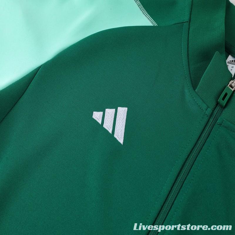 2023 Adidas Green Full Zipper Jacket +Pants