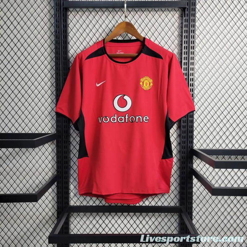 Retro  02/04 Manchester United Home Jersey