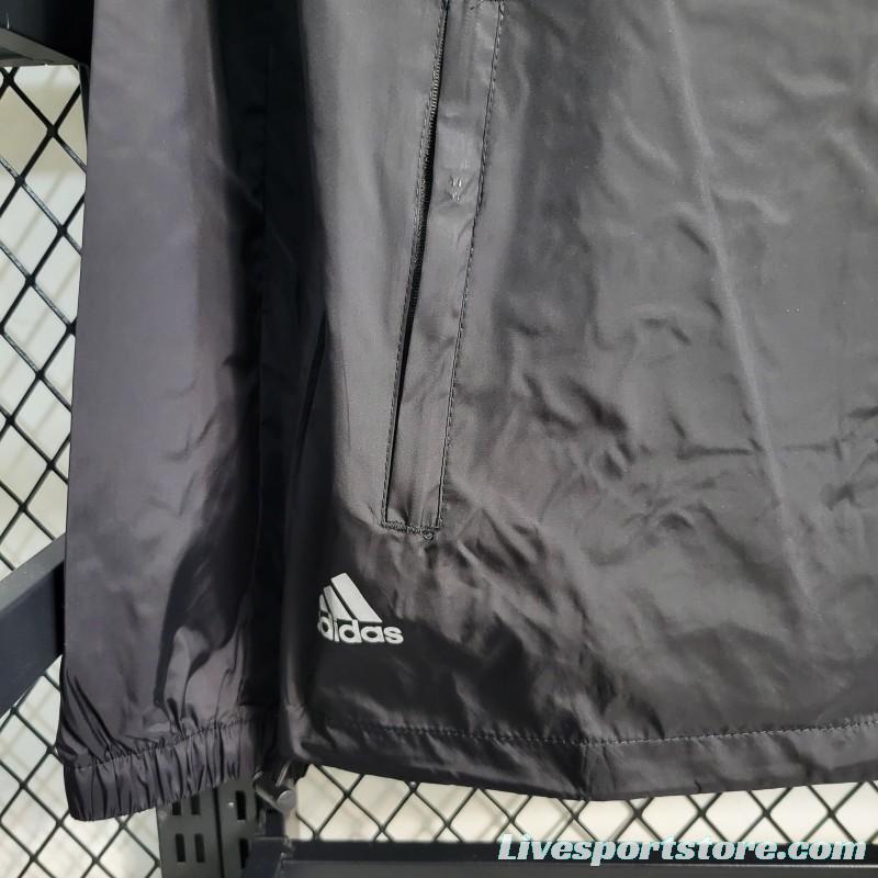 2023 Adidas Black Windbreaker