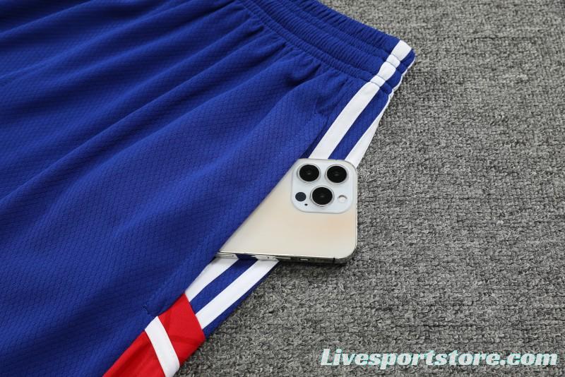 23-24 Bayern Munich Red/Blue Vest Jersey+Shorts