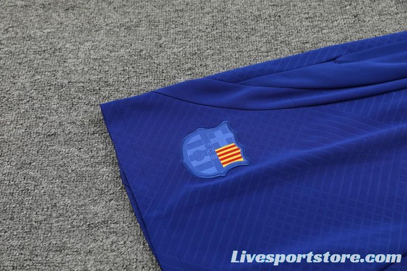 23-24 Barcelona Special Orange Grid Vest Jersey+Shorts