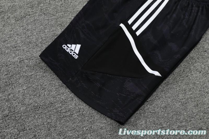 23-24 Juventus Black White Short Sleeve+Shorts