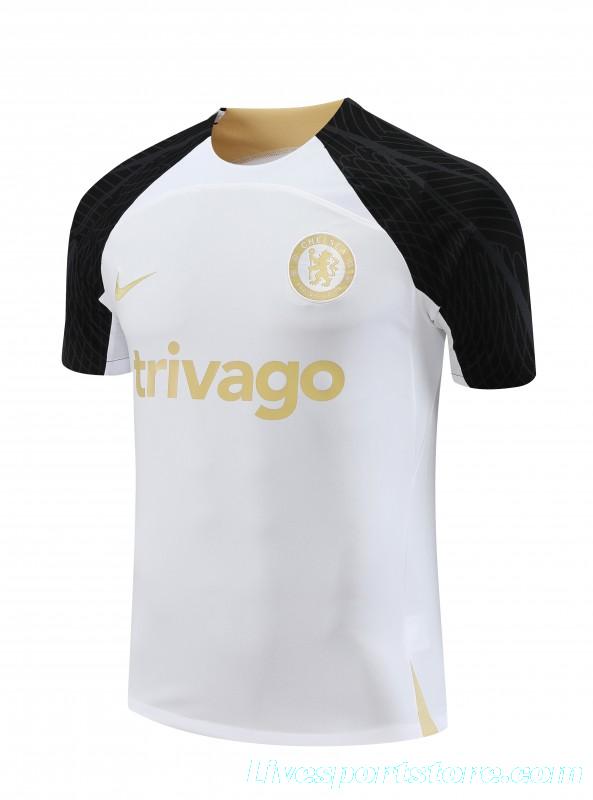 23-24 Chelsea White Black Short Sleeve+Shorts