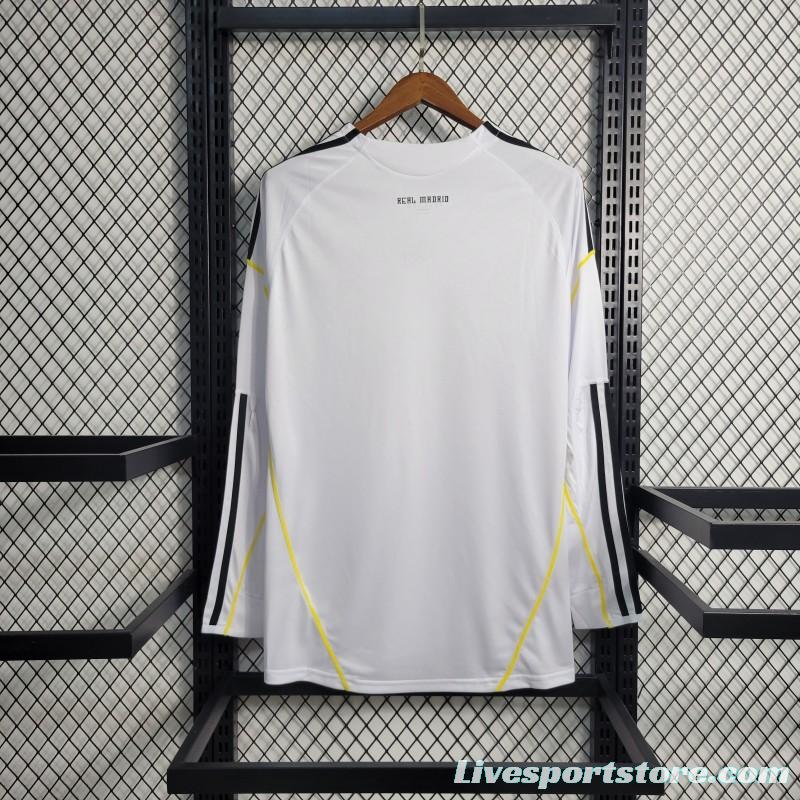 Retro Long Sleeve 09/10 Real Madrid Home Jersey