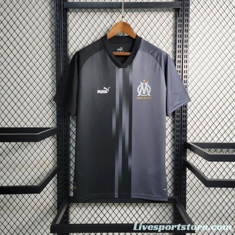 23-24 Marseille Training Black Jersey