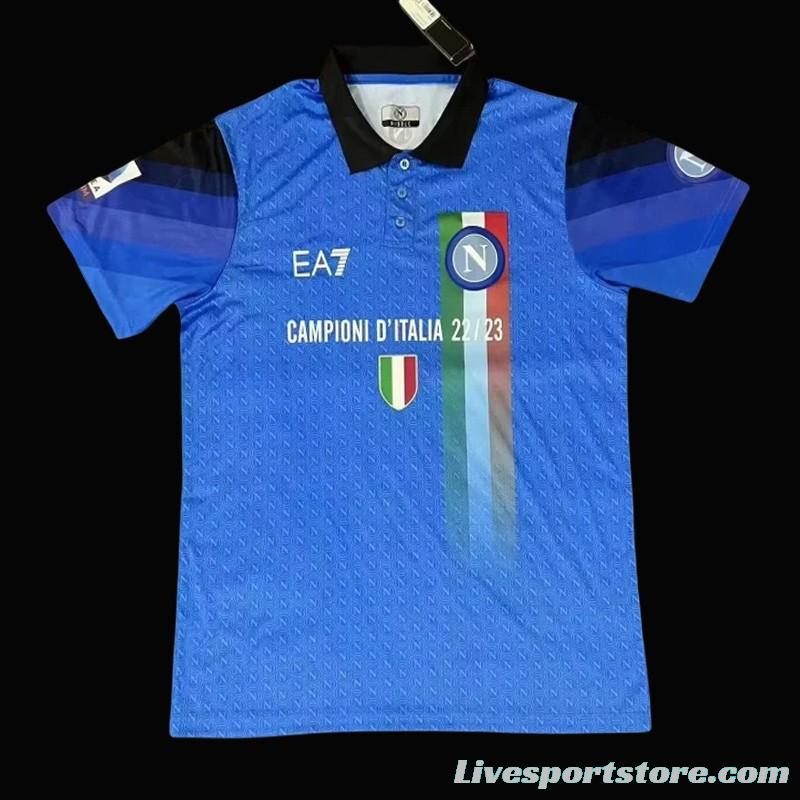 23/24 SSC Napoli Blue Special Polo Jersey