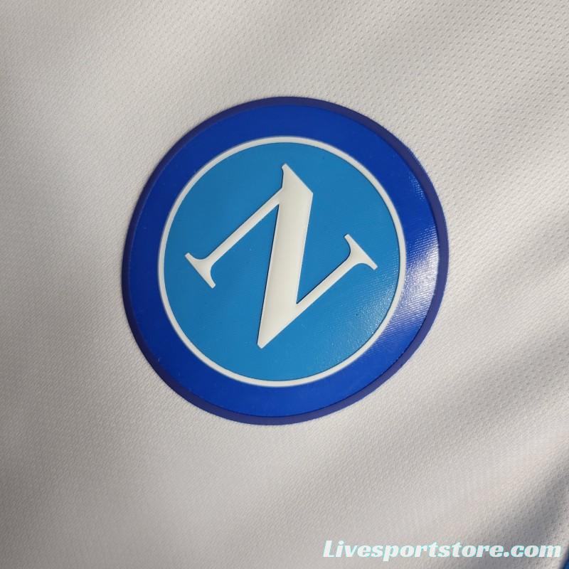 23-24 SSC Napoli Face Game Lozano White Jersey