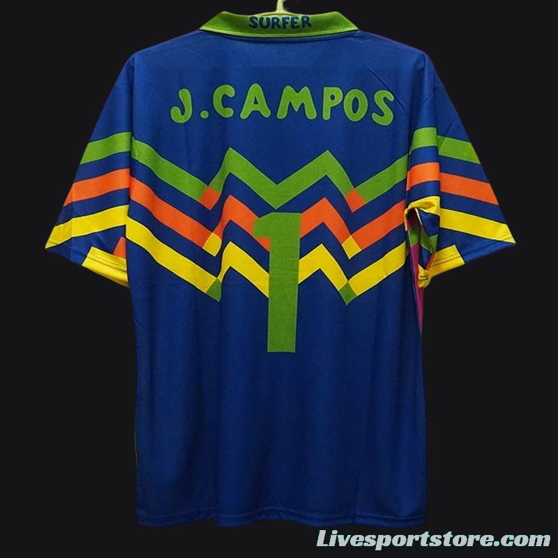 Retro 1994 Mexico Jorge Campos Goalkeeper Pink Jersey