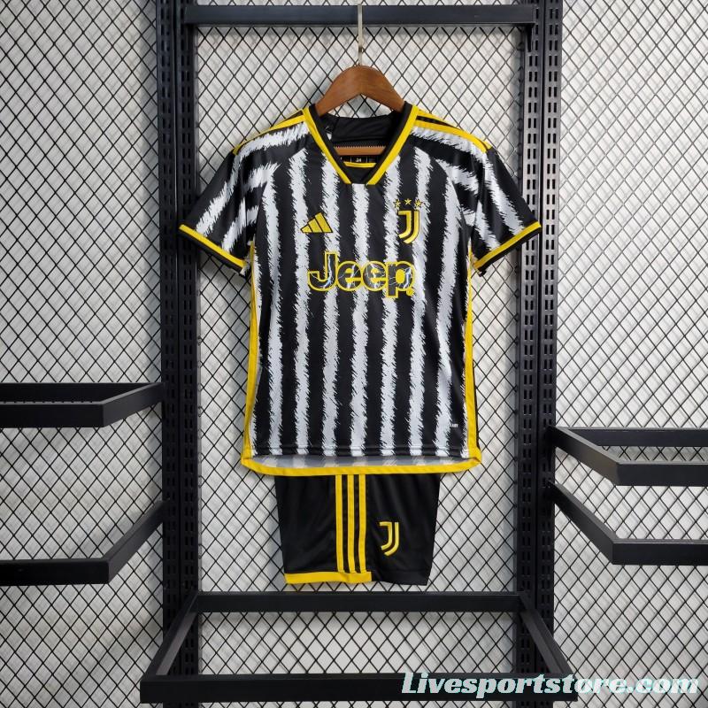 23-24 Kids Juventus Home Jersey