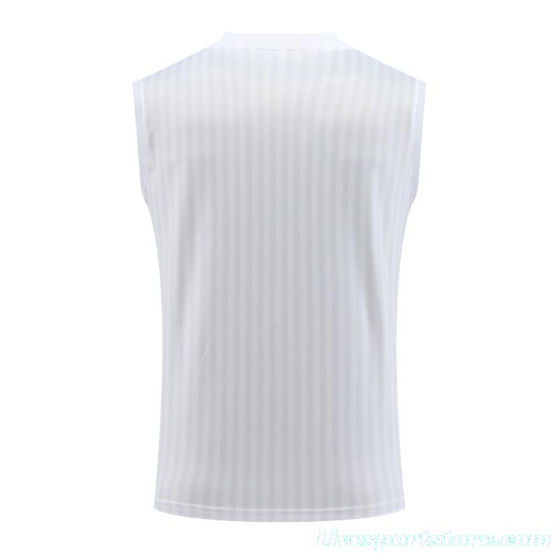 23-24 Juventus Remake Icon White Vest Jersey+Shorts