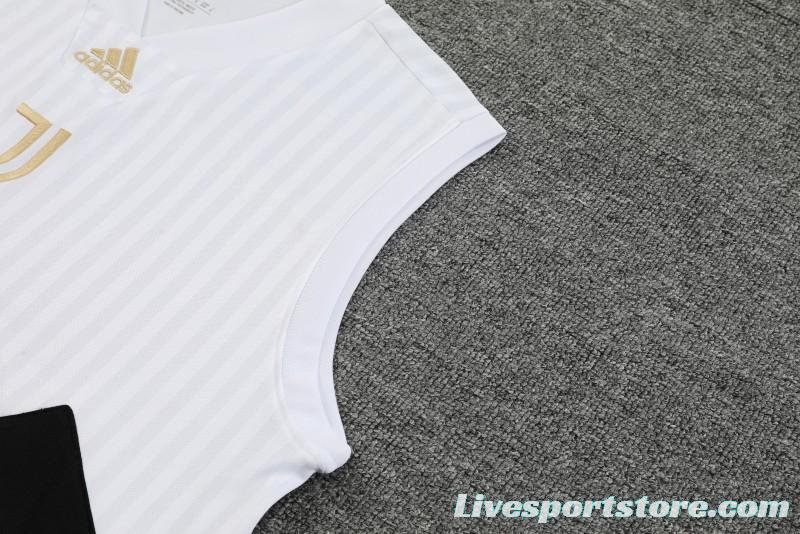 23-24 Juventus Remake Icon White Vest Jersey+Shorts