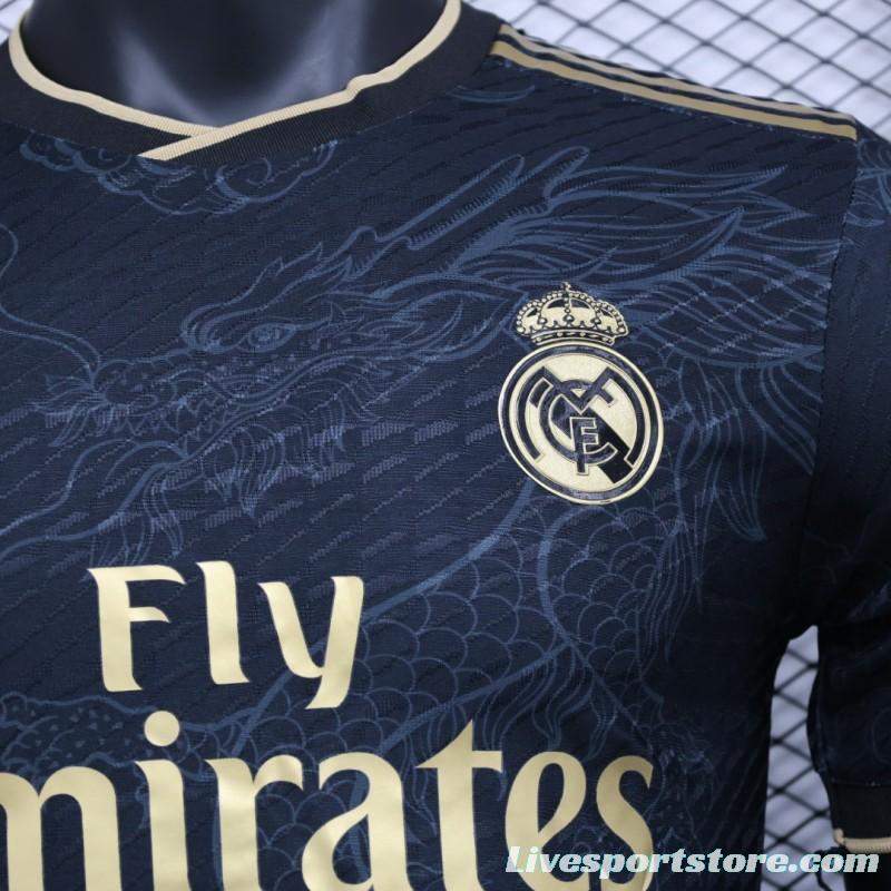 Player Version 23/24 Real Madrid Black Dragon Jersey