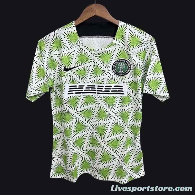 2023 Nigeria Training Jersey Green Jersey