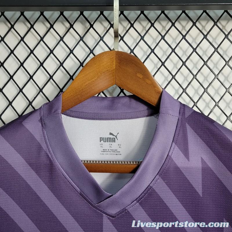 23-24 Manchester City Purple Goalkeeper  Jersey