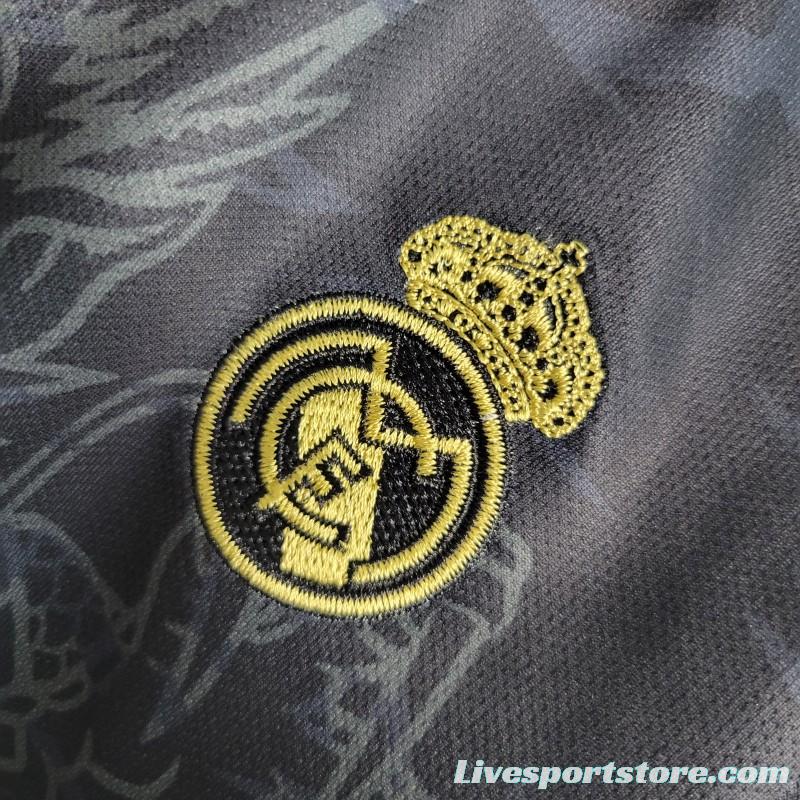 23-24 Kids Real Madrid Special Edition Black Dragon Jersey Size 16-28