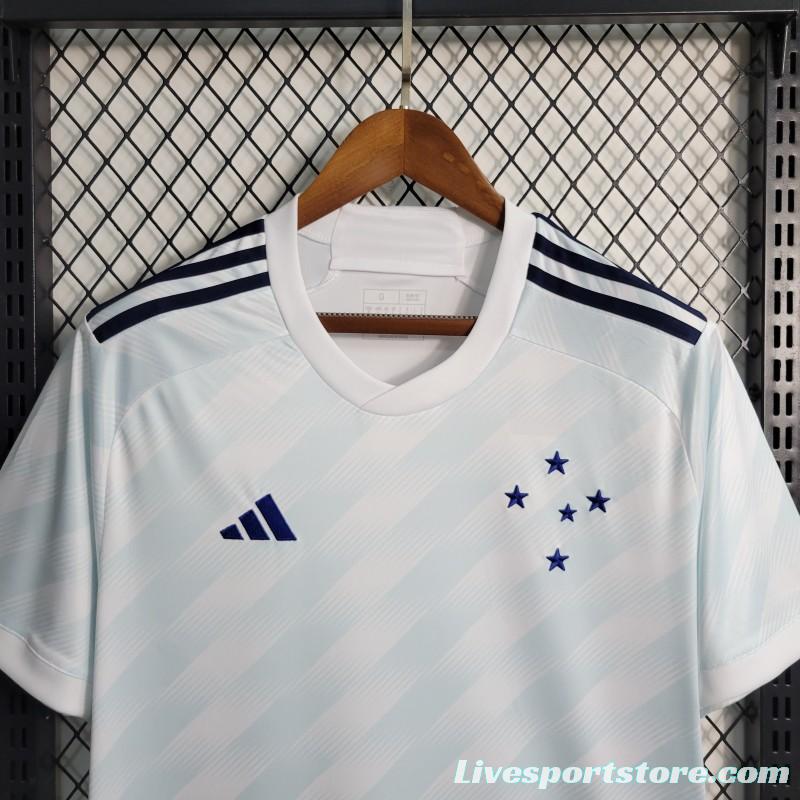 23-24 Cruzeiro Away White Jersey