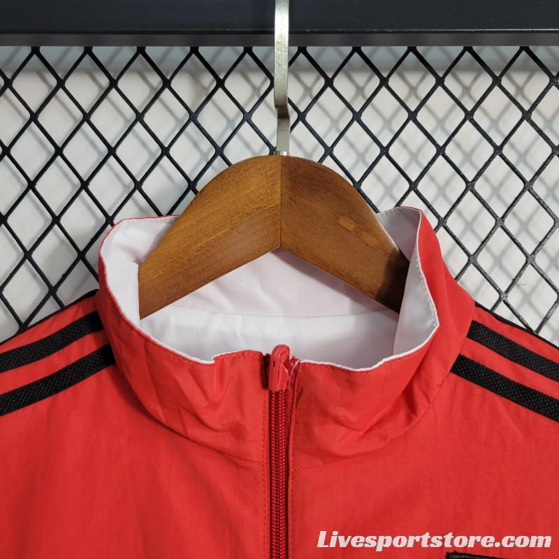 23-24 Sao Paulo Reversible White Red Windbreaker