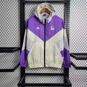 23-24 Mexico White Purple Windbreaker