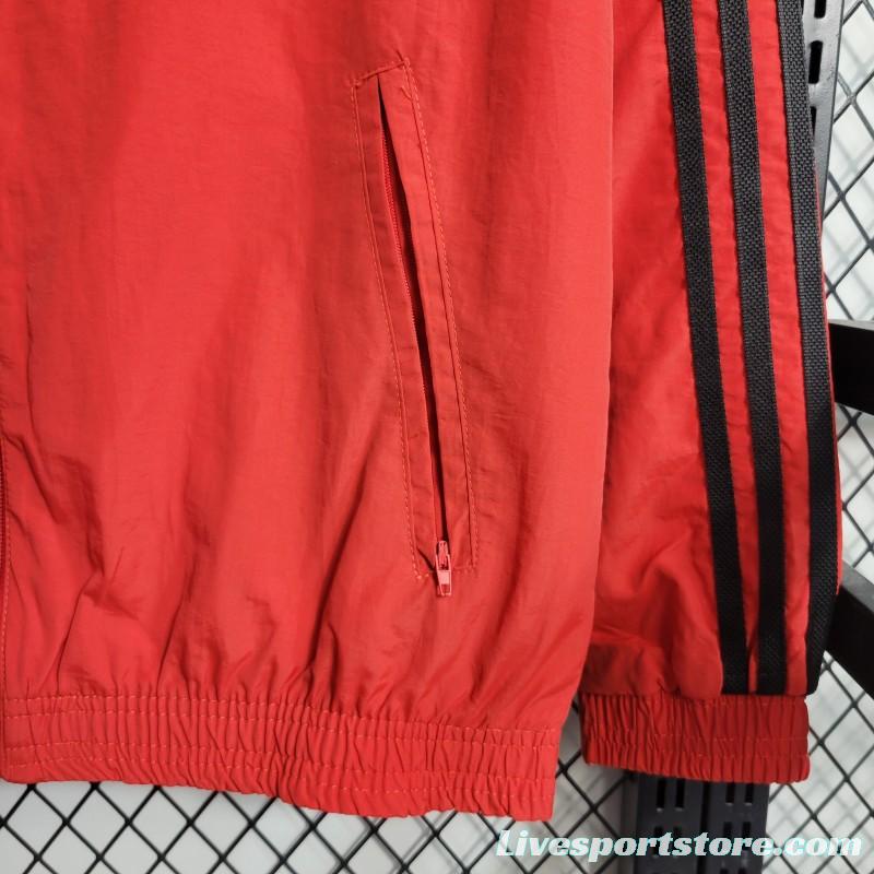 23-24 Sao Paulo Reversible White Red Windbreaker