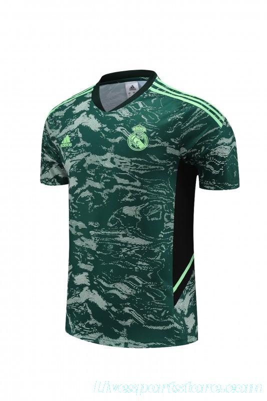 23 24 Real Madrid Green Short Sleeve+Shorts