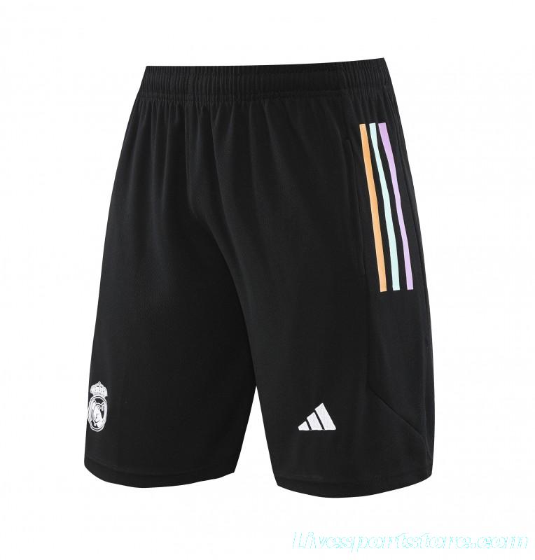 23 24 Real Madrid Black Short Sleeve+Shorts