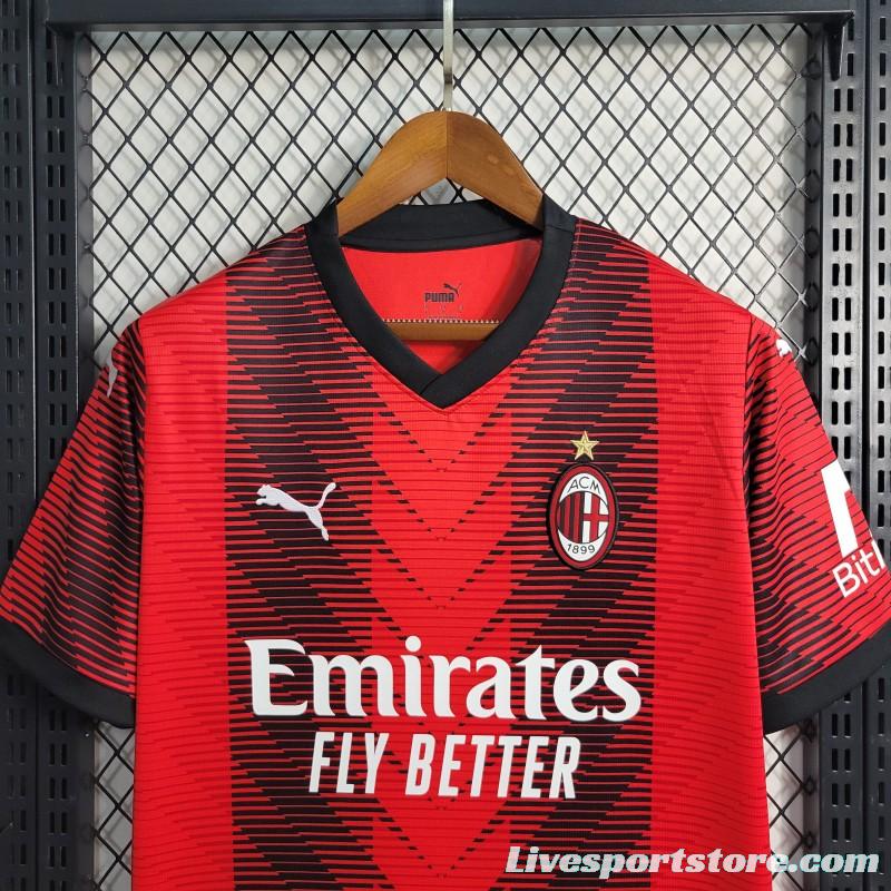 23-24 AC Milan Home Jersey