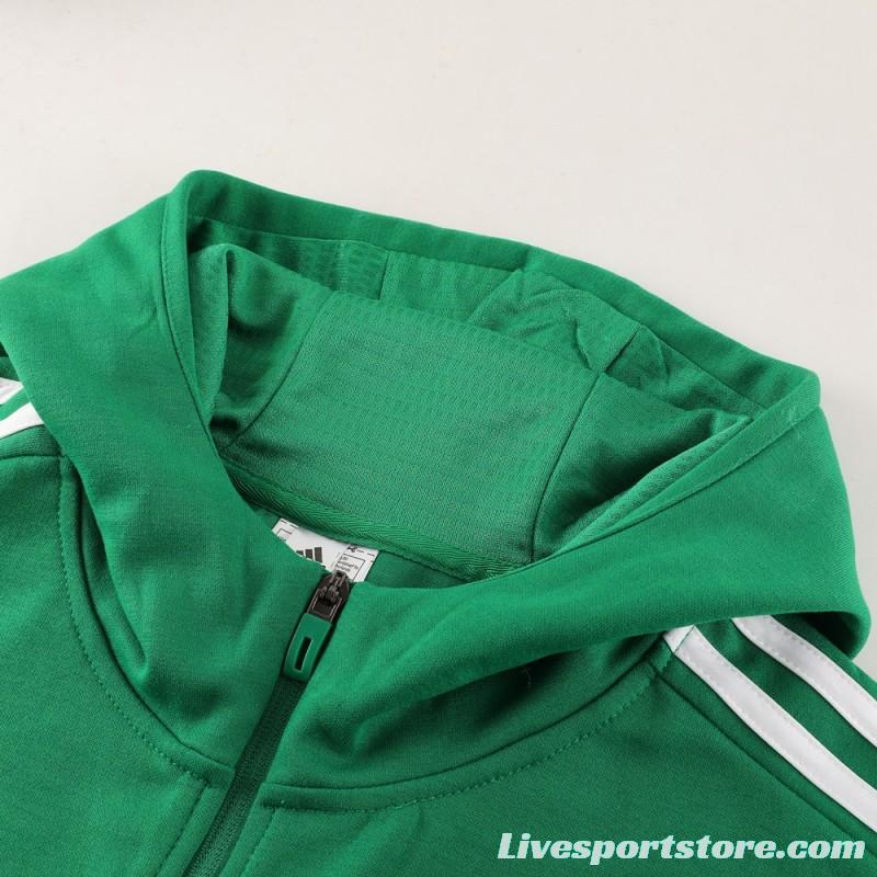 2023 Adidas Green Hoodie Full Zipper Jacket +Pants