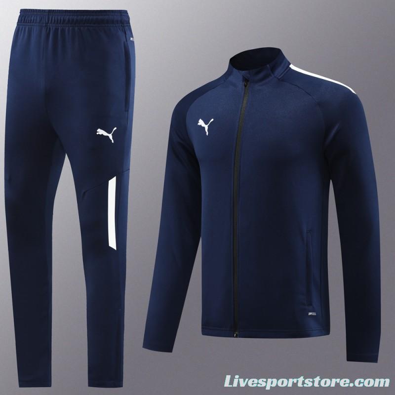 23/24 PUMA Navy Full Zipper Hooide Jacket+Pants