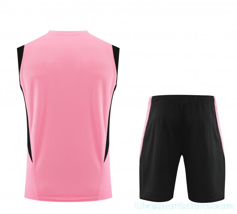 23-24 Inter Miami Pink Vest Jersey+Shorts