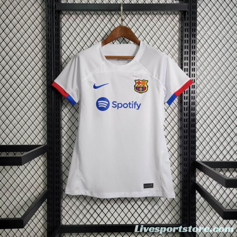 23-24 Women Barcelona Away Jersey