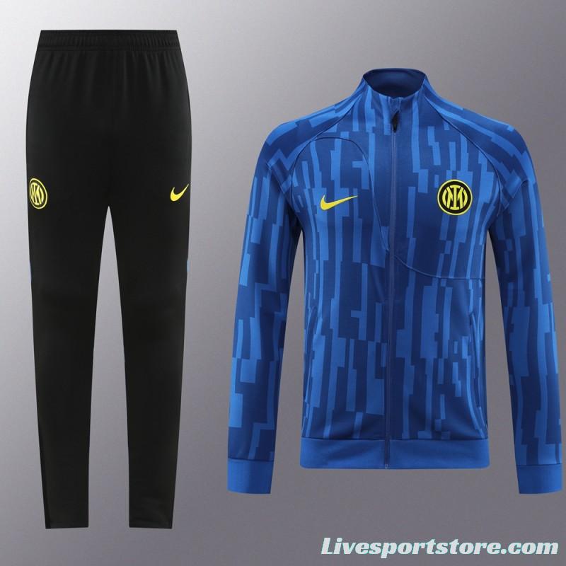 23/24 Inter Milan Blue Full Zipper Jacket+Pants