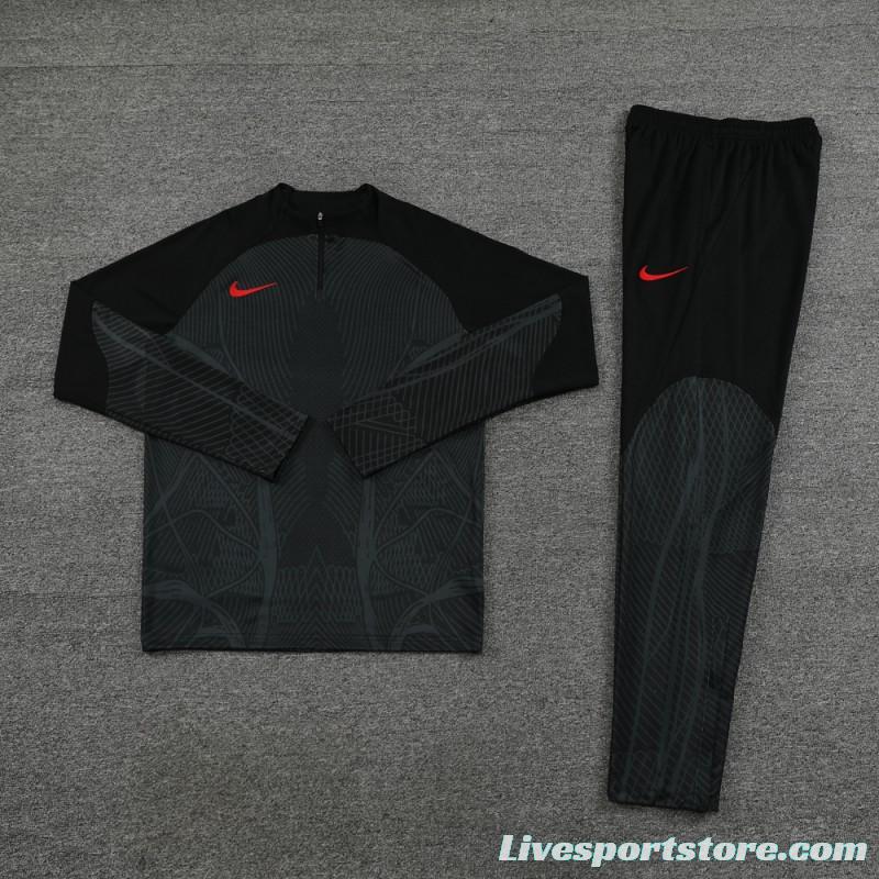 2024 Nike Black Half Zipper Jacket+Pants