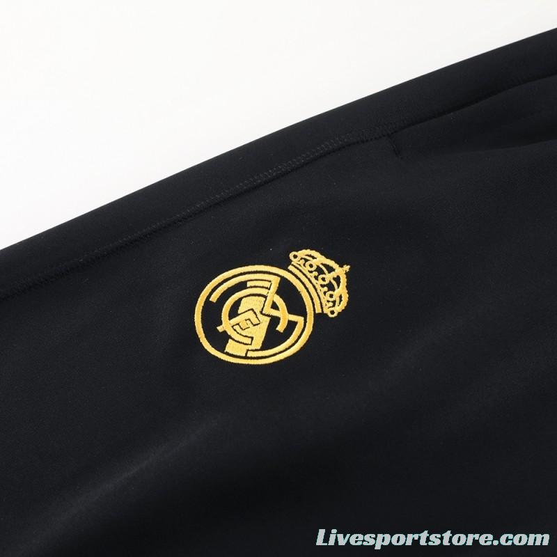 23/24 Real Madrid Grey/Black Full Zipper Jacket+Pants