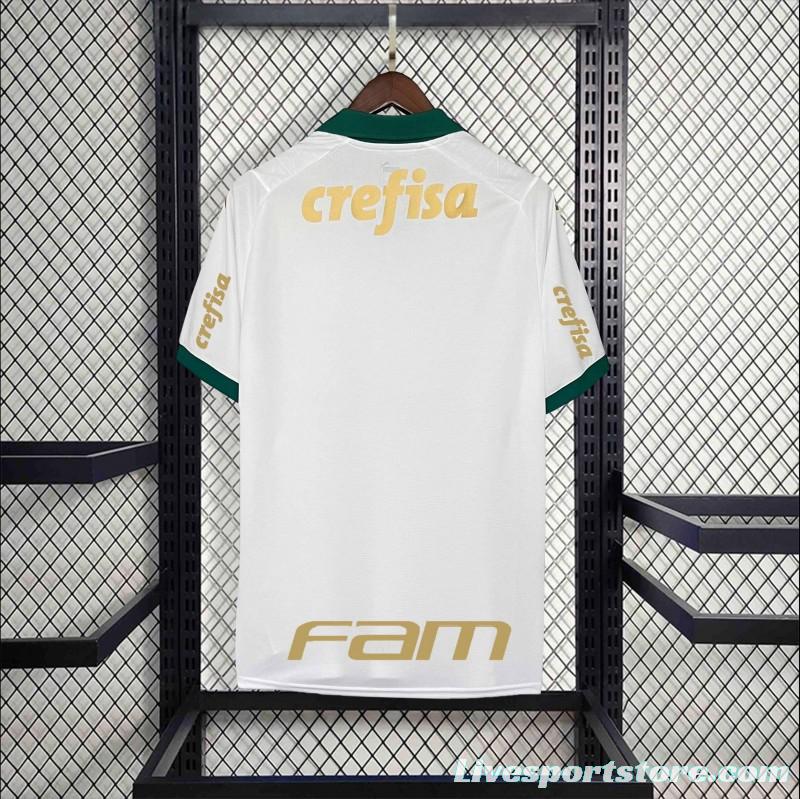 24/25 All Sponsor Palmeiras Away White Jersey With All Sponsor