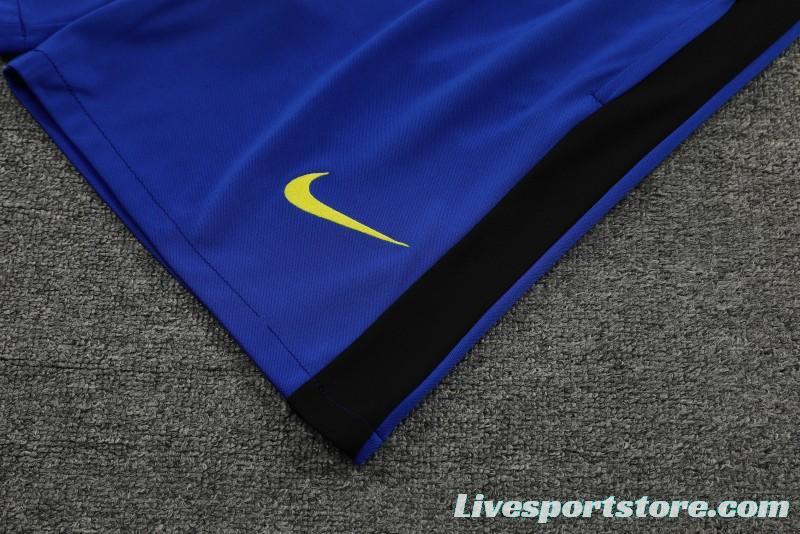 23/24 Inter Milan Blue Training Short Sleeve Jersey+Pants