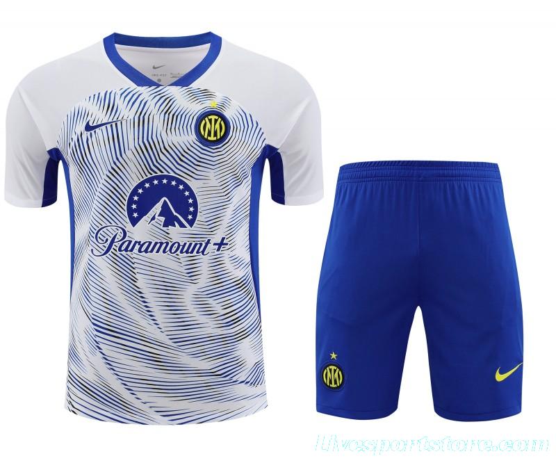 24/25 Inter Milan White Short Sleeve Jeresy+Shorts