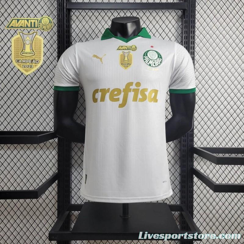 Player Version 24/25 Palmeiras Away Jersey + All Sponsors and Chest Patch