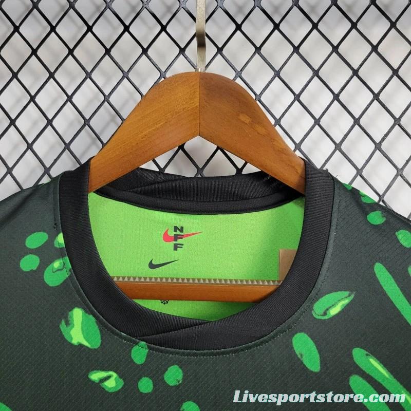 2024 Nigeria Away Green Black Jersey